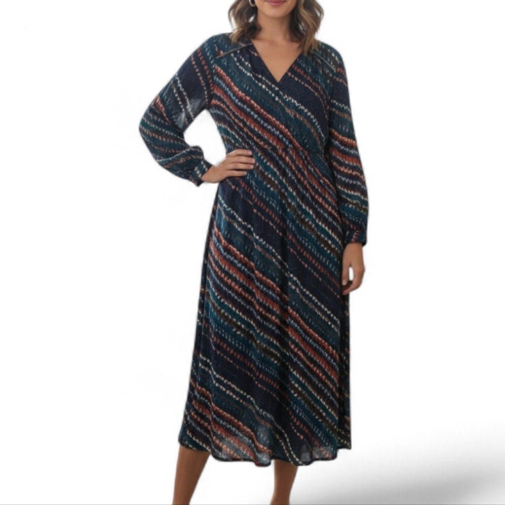 NWOT Elegant Multicolor Maxi Dress